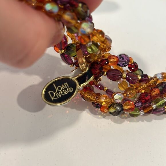 NWT Joan Rivers Czech Glass Bead Necklaces Gold
Tone Clasp Signed Vintage - Picture 7 of 12